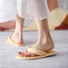 Damen Hausschuhe Slides Outdoor Sommer Flache Hausschuhe Damenschuhe Luxusmarken-Designer-Schuhe für Damen Flip-Flops