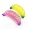 Vinger speelgoed decompressie extrusie fidget speelgoed tpr fruit bananen kralen zachte bubble bal knijpen muziek ventilatie speelgoed