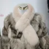 Scarves Qearlstar Women Winter Real Fur Collar Scarf Begie Natural Coat Decor Fluffy Neck Warmer Wraps Muffler 72*11cm