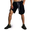 Marca Shorts masculinos de verão na altura do joelho, shorts de fitness, musculação, sólidos, casuais, treino, soltos, shorts de academia, moletom 210421