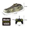 Q2 2.4G Controle remoto Cabeça de crocodilo, animais RC, brinquedo de medo engraçado elétrico, nadar em água, truques de piada, garoto de Natal para garoto de Natal, presente de aniversário, useuu