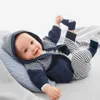 Mudkingdom baby pojke elefant romer cardigan outfit övergripande kostym tjock stripe hooded kappa spädbarn kläder 210615