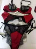 NXY sexy set Wriufred Lace Satin Push Up Bra and Briefs Perspective Lingerie Three-piece Bralette Ladies Underwear 1202