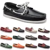 Hommes chaussures décontractées mocassins tissu cuir baskets bas coupe basse classique noir robe chaussure hommes formateur