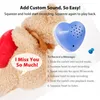 Lot de 2 enregistreurs de son vocal de 30 secondes pour animal en peluche, ours en peluche, boîte vocale jouet, boîte de son enregistrable.