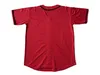 Boş düz hip hop hipster düğmesi aşağı beyzbol forması kısa kollu aktif tişörtler erkek üniforma Jersey300s