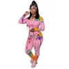 Women Sports Tracksuits Hooded Sweater Two Piece Set Sexy Splash Printed Long Sleeve Jacket + Leggings Winter Clothes Jogger Suit