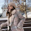 Kvinnorsullblandningar Mishow 2022 Kvinnor Coat Ytterkläder Vinterkläder Mode Varm Woolen Kvinna Elegant Dubbelbröst MX18D9679