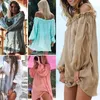 Summer Casual Beach Dress Boho Women Kimono Pareos Bikini Cover Up Solid Maxi Robe Knitted Elegant Beachwear Off-Shoulder Kaftan Women's Swi