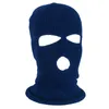 Nouveau tricot 3 trous masque de ski masque cagoule camouflage face coiffure neige de moto d'hiver casqueur des concepteurs de chapeurs rre10388