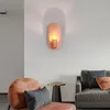 Lámpara de pared de oro rosa para sala de estar, pasillo, estudio, dormitorio, mesita de noche, creativa, nórdica