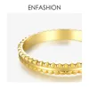 Enfashion Punk Pyramid pulseras para mujeres Color dorado geométrico Rock brazaletes joyería de moda 2020 amigos regalos B202172 Q0720