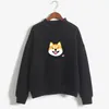 Kvinnor hajuku hoodies fleece höst kawaii söt japansk anime shiba innu pullover kpop sweatshirt moletom sudadera mujer 210522
