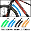 Телескопические складные велосипедные крыло набор с задним фонарем MTB Mudguard велосипед переднего заднего крыла для дорожного велосипеда грязевой гвардии
