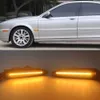 1PAIR Dynamic LED Side Marker Light لـ Jaguar X-Type 2002 2003 2004 2005 2006 2007 2008 2009 Arrow Turn Signal Lamp