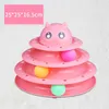 4 Levels Cat Toy Tower Tracks Toys Interactive Intelligence Training Amusement Plate Pet Products Tunnel 210929