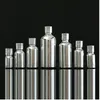 Storage Bottles & Jars 5ML-100ML Silver Glass Bottle Essential Oil Dropper Vial Cosmetic Packaging Serum Lotion Pump Spray Atomizer 15pcs