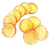 Decoración de fiesta 10 PCS Rebanada falsa Fruta artificial Altamente Simulación Modelo realista para el hogar Naranja