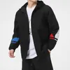 Mens Womens Hoodies Jacket Coat Letters Windbreaker Zipper Sport Hooded Jackor för män Sportkläder Vindskydd Ytterkläder