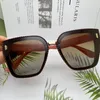 Female Polarized Glasses High Quality Women Shades 2020 Designer Square Frame Sunglasses Oversized Brown Eyewear Zonnebril