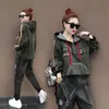 Trainingsanzüge Damen Set Plus Size Kleidung 2 Stück Denim Sweatshirts Damen Langarm Top Korean Fashion XC416 Zwei Hosen