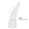 NXY Cockrings Anal sex toys Tentacle Dildo Butt Plug Big Transparent Suction Cup Toy Penis Male Female Dilator 1123 1124