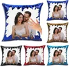 11 Colors DIY Sublimation Blank 40*40 Sequin Couch Pillow Covers Creativity Fashion Pillowcase Decoration Gift Pillowslip