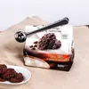 Jul multifunktionellt rostfritt stål kaffe mäta scoop med väska klipp tätning te mätning sked kök verktyg dap82