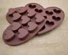 Pieczenia MOULDS10 Nawet silikon naczynia do pieczenia czekolady formy kształt serca DIY Cake Mold Love Ice Tray Jelly Miękkie Cukierki Formy Soap Bake Narzędzia kuchenne SN6234