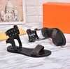 2021 Designer Women Sandals SlideWide Flat Beach Slipper Sandal Flip Flop Canvas Plain Gladiator Slippers Shoes with box