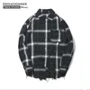 Privathinker Plaid Shirts Oversized Z Długim Rękawem Koszula Mężczyźni Kobiety Casual Flanel Burna Harajuku Mężczyzna Strip 210626