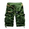 Dorywczo Spodenki Męskie Camouflage Cargo Outwear Lato Jakość Bawełniana Marka Odzież męska Spodnie dresowe Wojskowe 210716