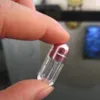 알약 병 명확한 빈 휴대용 두꺼운 플라스틱 병 캡슐 케이스 다채로운 나사 캡 환약 홀더 저장 용기