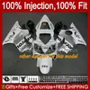 OEM Body для Honda CBR600F4I F4 I CBR600FS 01-03 Кузов A6NO.6 CBR 600F4i 600 F4i FS CC 2001 2002 2003 CBR600 F4I 600CC 01 02 03 Форма для инъекций Белый глянцевый