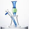 2021 Unique Hookahs Glass Bong Straight Perc Oil Dab Rigs 14mm Female Joint Heady Bongs Ball Shape Water Pipes N Holes Percolator With Bowl XL-2091