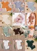 Été bébé vêtements ensembles fille costume bébé Pit rayé coton côtelé haut à manches courtes + Shorts nouveau-né tenues M3965