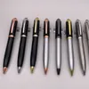 Luxe geschenk pen met steen beroemde koperen munt patroon balpen pennen fasion merk kantoor schrijfbenodigdheden collectie