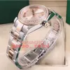 31 mm diamanten dameshorloges dames roljeshorloge DATEJUST saffier 18k roségoud automatisch uurwerk mechanisch oester jubile303w