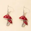 Hoop & Huggie Mushroom Drop Earrings Jewelry Metal Dangle For Women Party Gifts