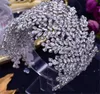 Luxus Hochzeit Braut Strass Stirnband Kristall Haarband Krone Tiara Festzug Königin Kopfschmuck Prinzessin Haarschmuck Schmuck Königin Abschlussball Kopfschmuck Band