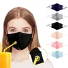 Adjustable Straw Invisible Multifunctional Party Warm Washable Solid Color Mask for Men and Women BEPW720