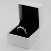 Krona s925 sterling silver ring kvinnlig mode personlighet drottning prinsessa par ringar födelsedagspresent kvinna bröllop smycken med original box cz diamant