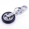 Hot Rim Carro Roda Turbo Keychain Chaveiro Com Discos De Freio Pneu de carro Roda Chaveiro Auto Carro Chaveiro Keyring G1019