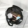 Storage Bags Portable Mesh Wash Bag Mutifunction Travel Comestic Foldable Beach Toys Shoes Pouch Outdoor Shopping Handbag