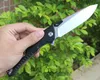 Top quality Flipper Folding Knife 8Cr14Mov Satin Drop Point Blade G10 + Stainless Steel Handle Ball Bearing Fast Open Knives 2 Handles Colors