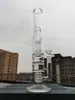 16 "Clear Glass Bong 3 Слои Фильтр Водопроводные Трубы Соединение Курение Курение Bubbler 14 мм Чаша