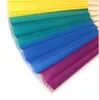 Chinese Style Colorful Rainbow Folding Hand Fan Party Favors Wedding Souvenirs Giveaway For Guest