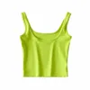 Chic Sexy Short Sports Fitness Mujer Top Candy Color Summer Wild Simple Harajuku Sweet Word Chaleco de mujer 210507