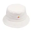 Cloches Disual Embroidery Bucket HAT 2021 في الهواء الطلق قبعات محب للملابس الرئيسية نساء قابلة للطي Hip Hop Fisherman قبعات شارع الشارع