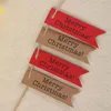 Andere tuinbenodigdheden 200 stks kersttags Kraftpapier geschenk hang labels met katoenen string en touw voor xmas decoratie